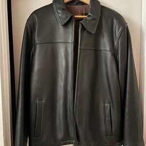 Men's Black Leather Jacket